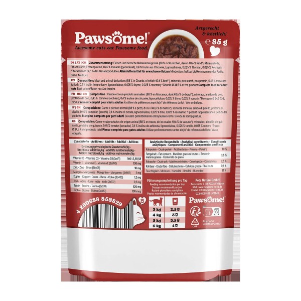 Pawsome Adult Govedina 85 g