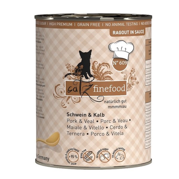 Catz Finefood Ragout no.609 Svinjina in teletina 380g