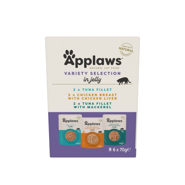 Applaws Mešan izbor v želeju, vrečke 6x70 g