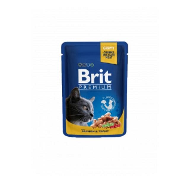 Brit Premium mokra hrana losos in postrv 100g