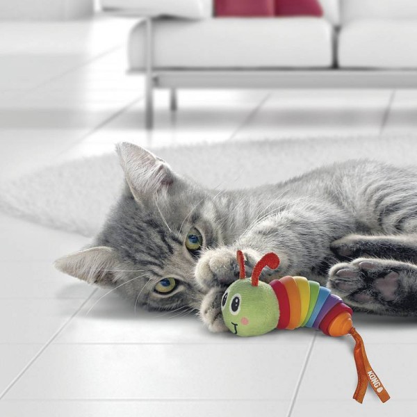 KONG Bat-A-Bout Clackz Caterpillar