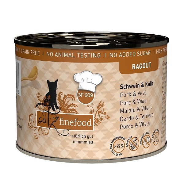 Catz Finefood Ragout no.609 Svinjina in teletina 180g