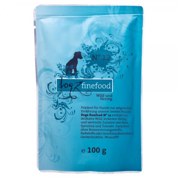 Dogz Finefood no. 12 divjačina in slanik 100g