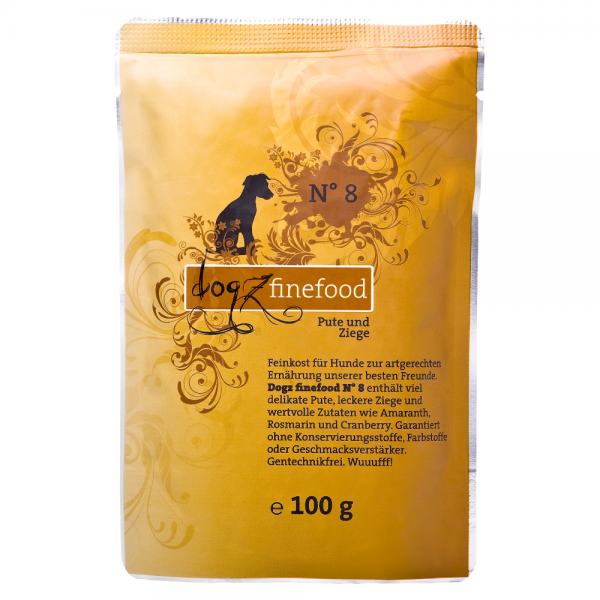 Dogz Finefood no. 8 puran in koza 100g