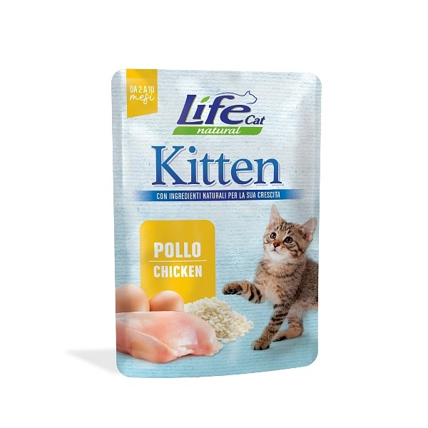 Lifecat vrečka Kitten Piščanec70g