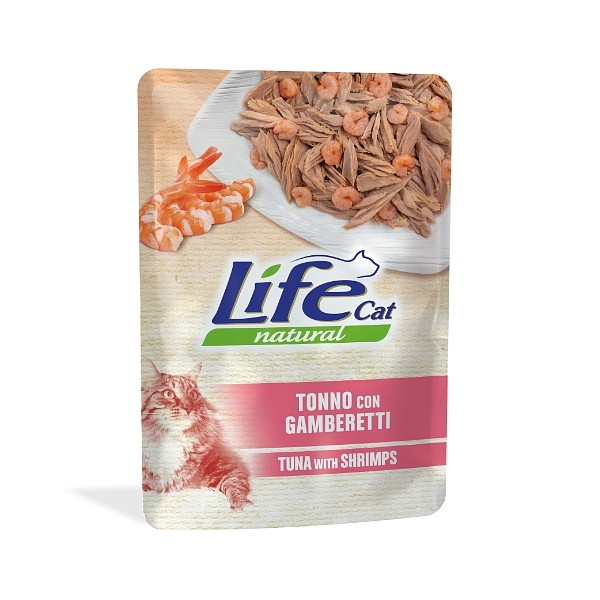 Lifecat vrečka tuna in kozice 70g