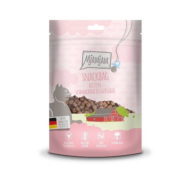 Mjamjam Snackbag Kitten perutnina 125g