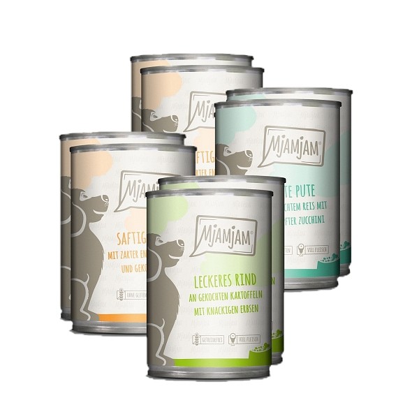 Mjamjam mešan paket za pse 8x400g