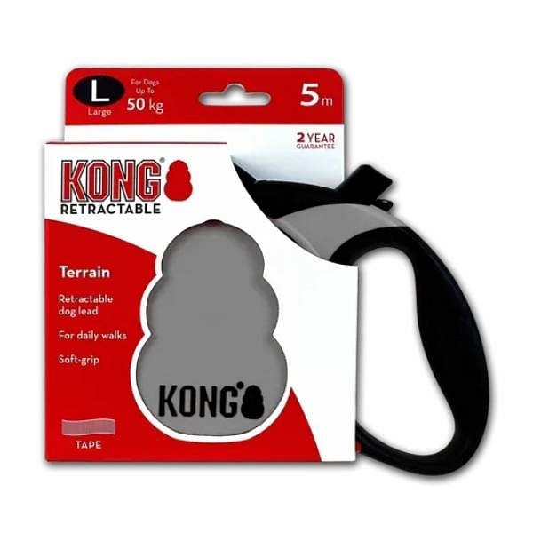 KONG izvlečni povodec Terrain Grey