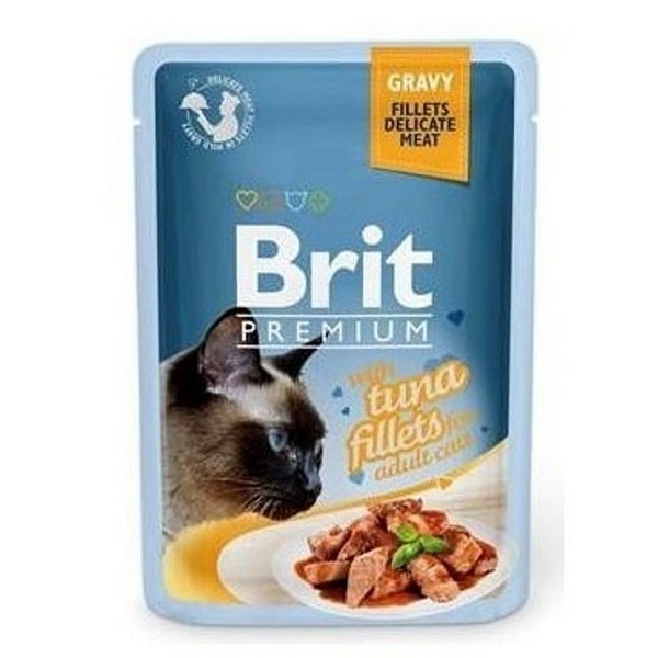 Brit Premium mokra hrana fileji tune v omaki 85g