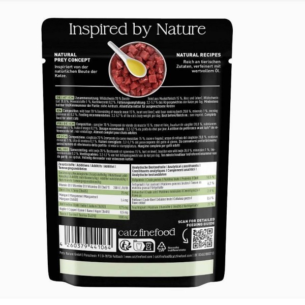Catz Finefood Purrrr no. 109 divja svinja 85g
