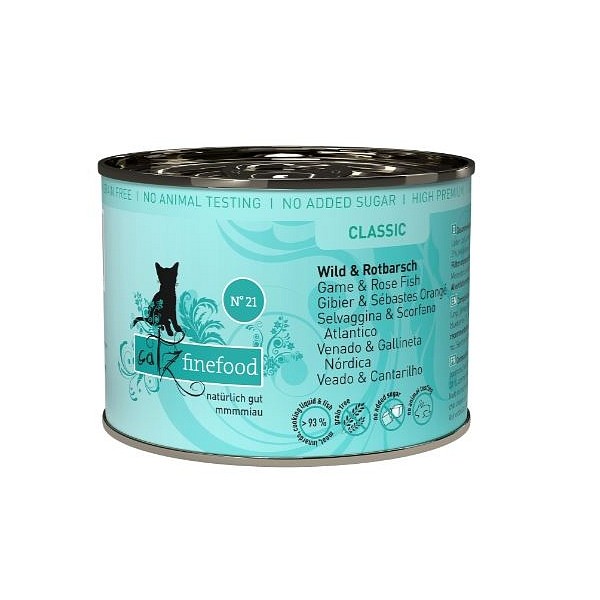 Catz Finefood no. 21 divjačina in rdeči okun 200g