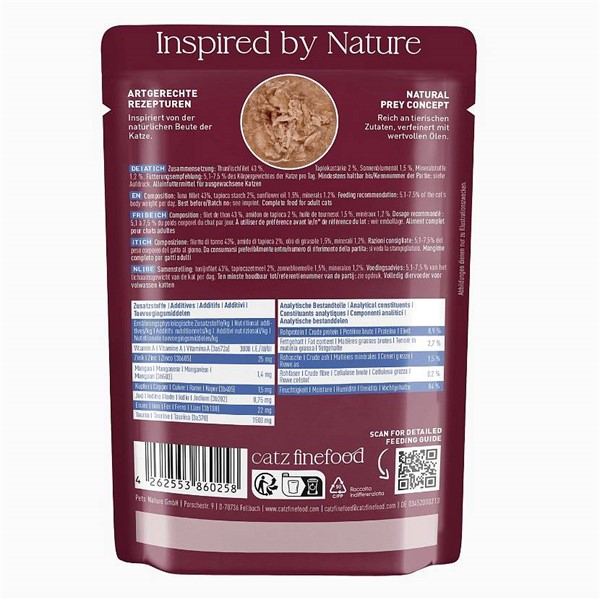 Catz Finefood Feines Filet Tuna 85g