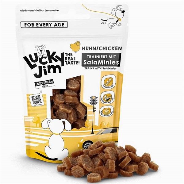 Lucky Jim SalaMinies Piščanec70g