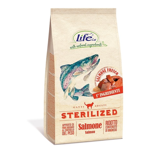 Lifecat briketi Sterilized Losos