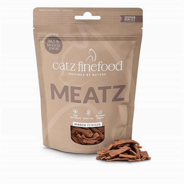 Catz Finefood Meatz no. 9 priboljški jelen 45g