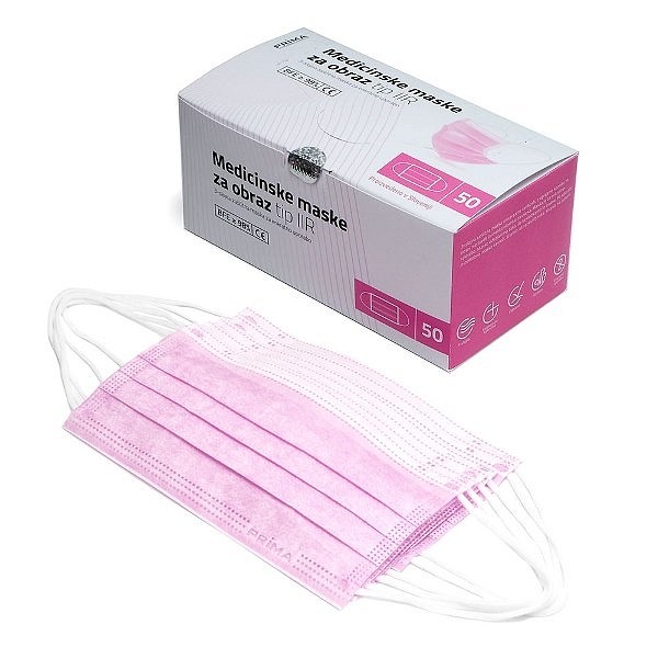 Medicinske maske za obraz tip IIR 50 kosov