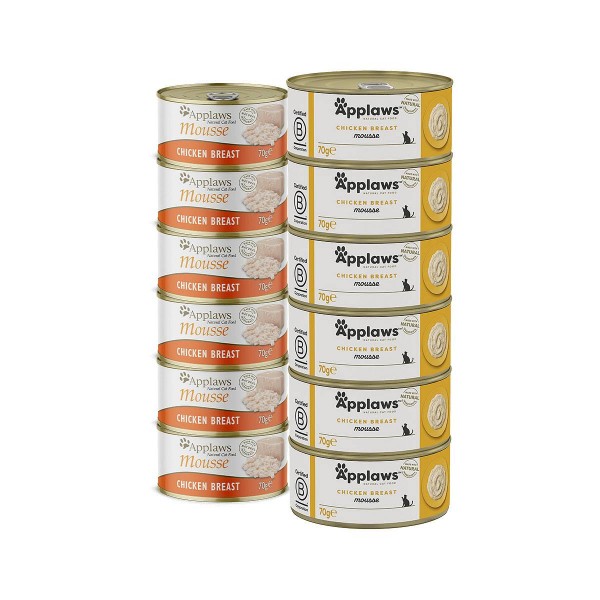 Applaws paket Mousse Piščančje prsi 6x70g