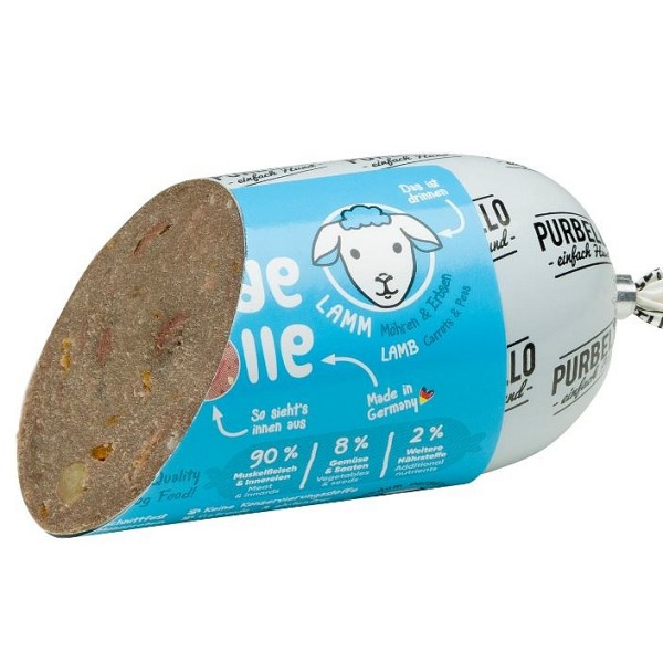 Purbello Jagnjetina s korenčkom in grahom 200g