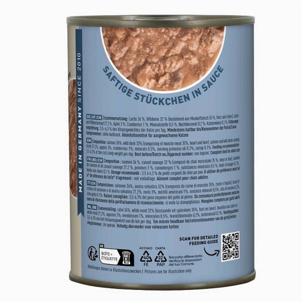 Catz Finefood Ragout no.605 Losos in divja raca 380g