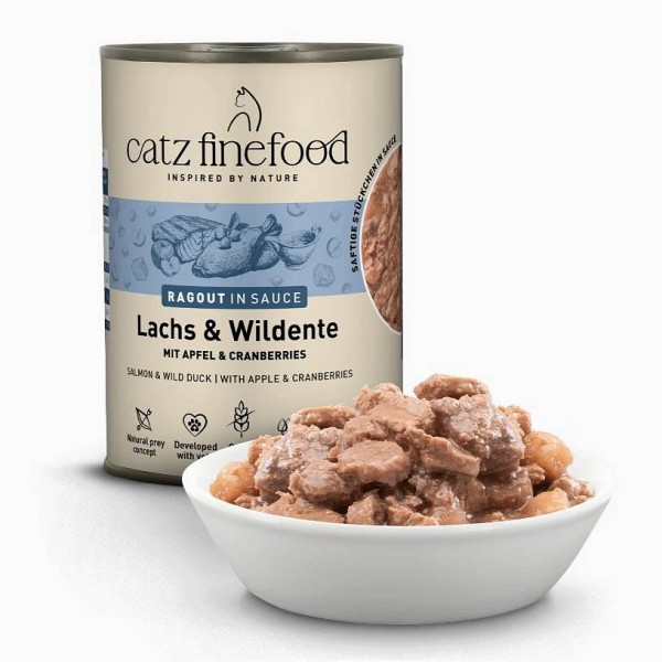 Catz Finefood Ragout no.605 Losos in divja raca 380g