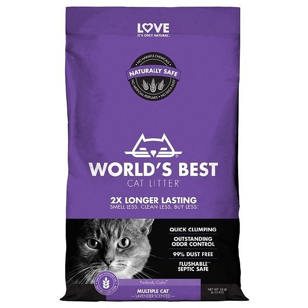 Worlds Best Cat Litter Multiple Lavander