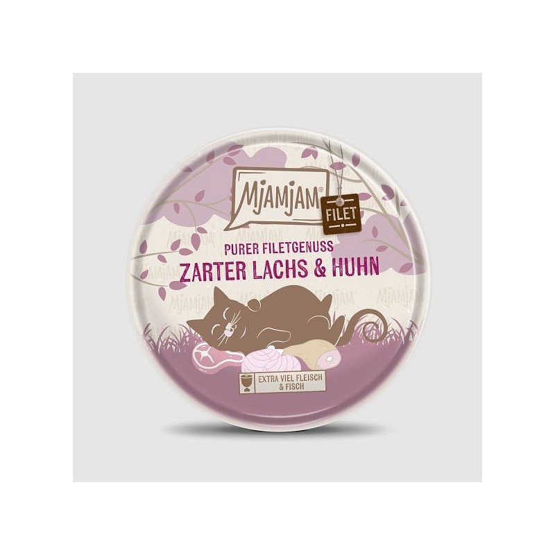 Mjamjam Pur Filetgenuss Losos in piščanec 80g