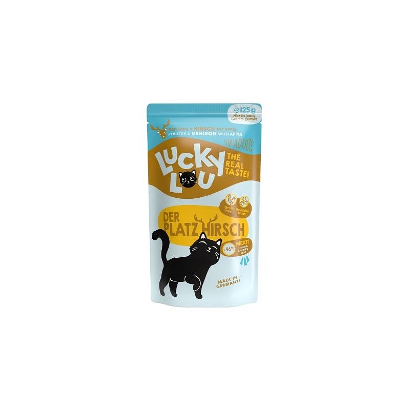 Lucky Lou LS Adult Perutnina in jelen 125g