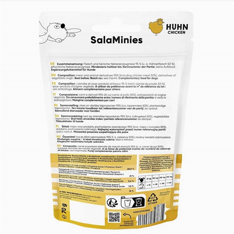 Lucky Jim SalaMinies Piščanec70g