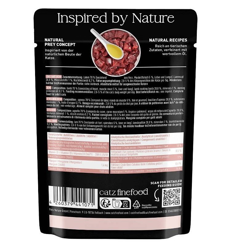 Catz Finefood Purrrr no. 111 jagnjetina 85g