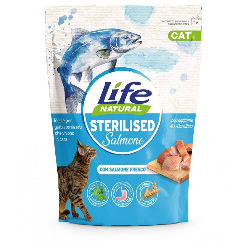 Lifecat briketi Sterilized Losos
