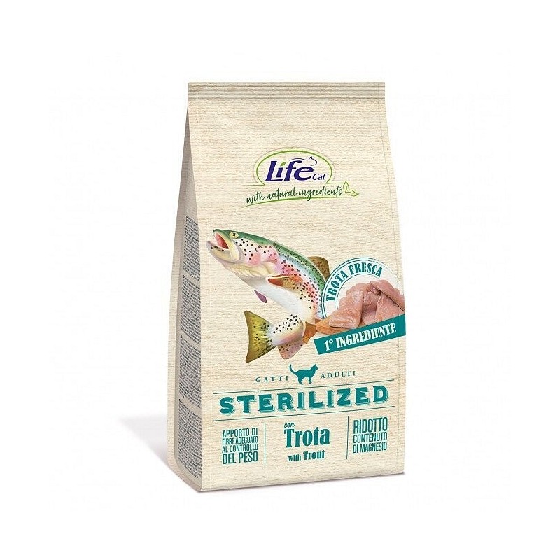 Lifecat briketi Sterilized Postrv