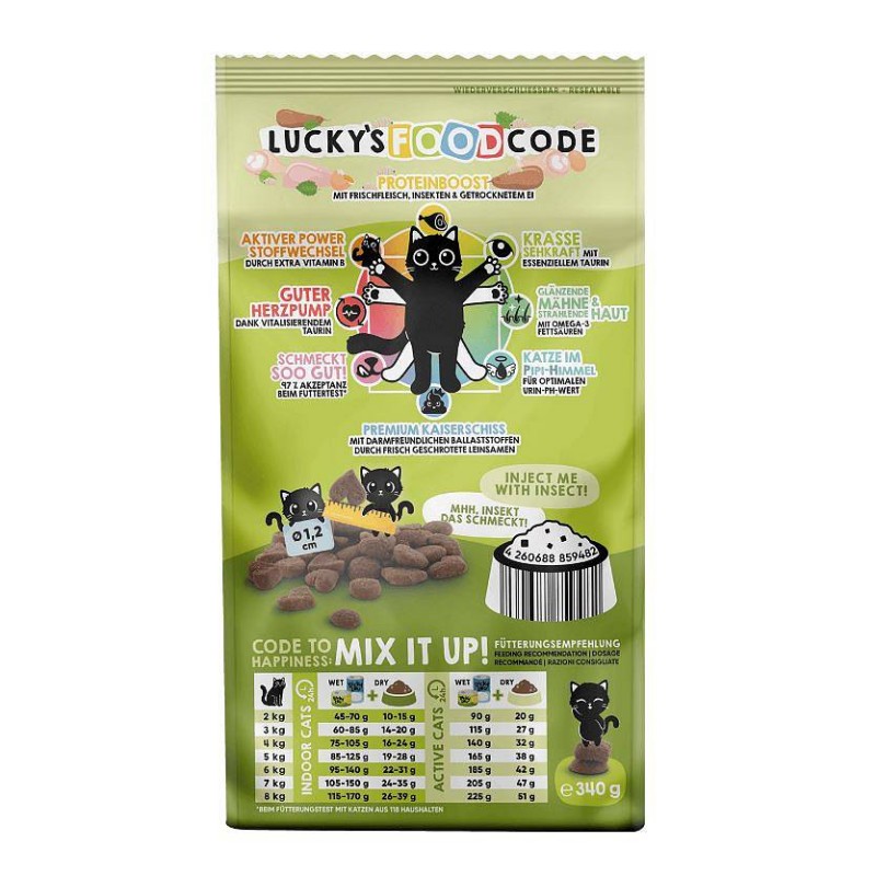 Lucky Lou Code Adult Perutnina in žuželke