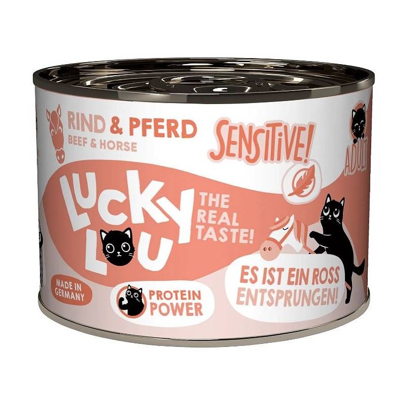 Lucky Lou LS Sensitive Govedina in konj 200g