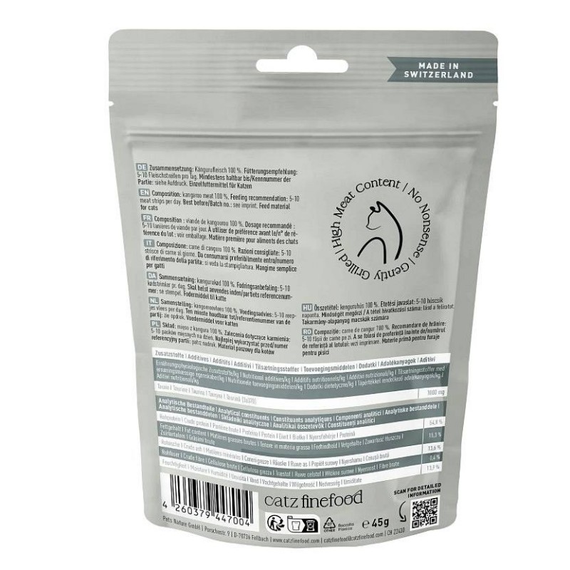 Catz Finefood Meatz no. 13 priboljški kenguru 45g