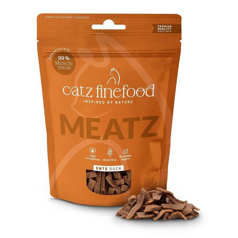 Catz Finefood Meatz no. 7 priboljški raca 45g