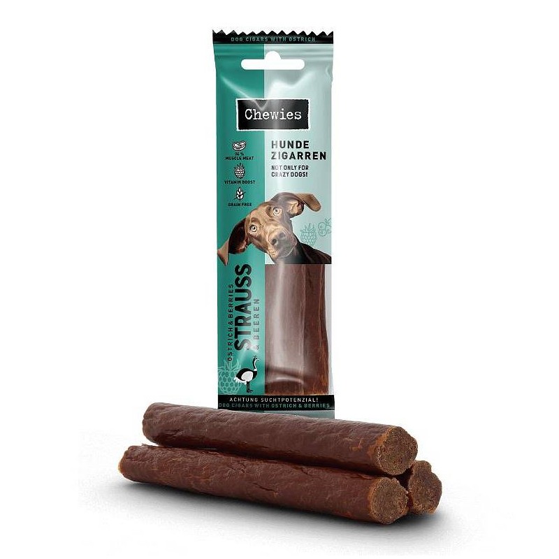 Chewies HUNDEZIGGARREN Noj in jagodičevje 75g