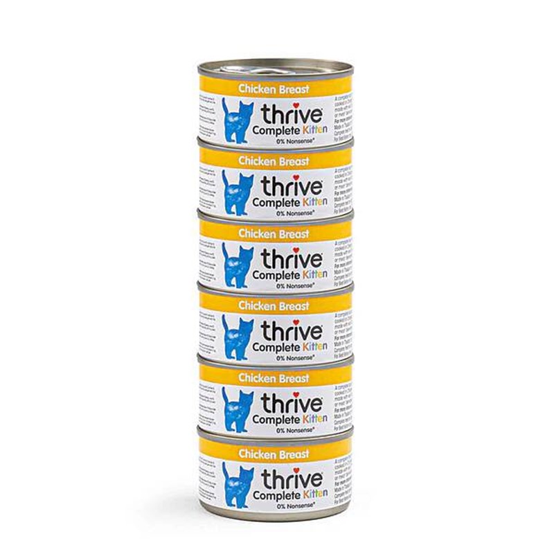 Thrive paket Complete Kitten piščanec 6x75g