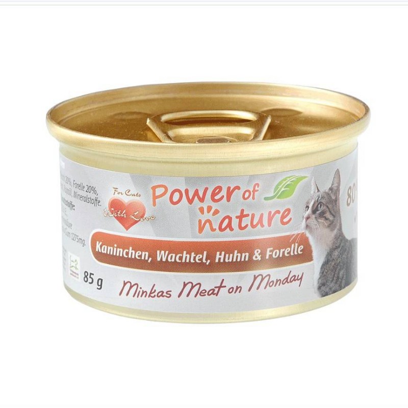 PON Kunec, prepelica, piščanec in postrv 85g