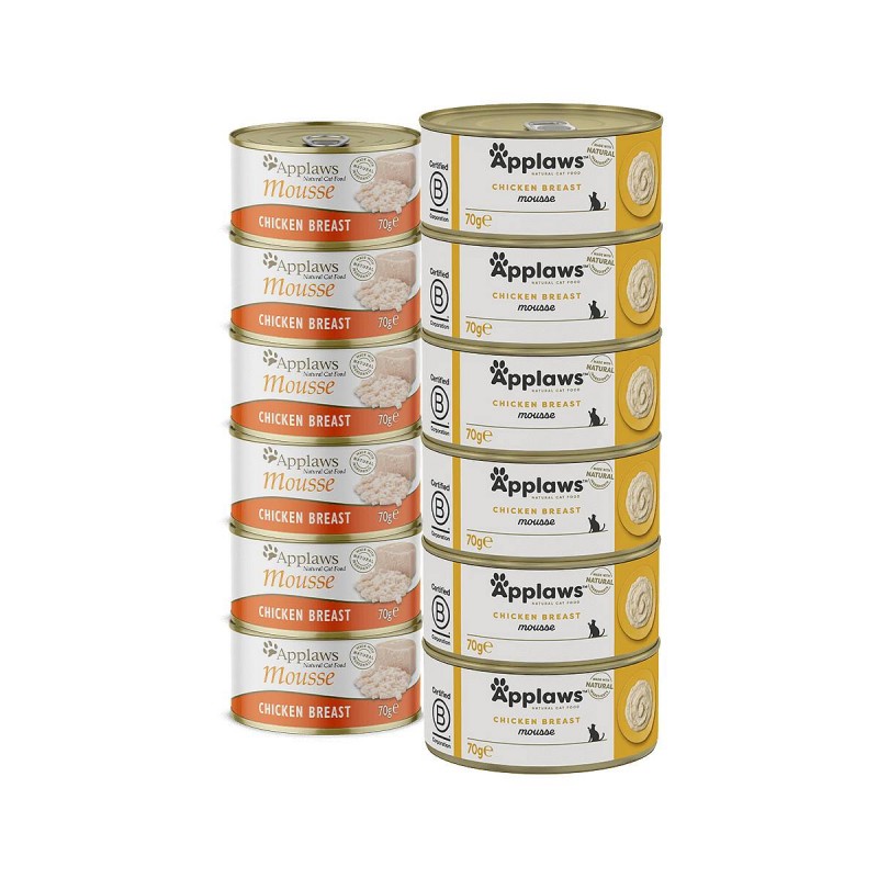 Applaws paket Mousse Piščančje prsi 6x70g