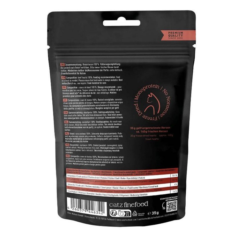 Catz Finefood Purrrrly no 105 Goveje srce 35g