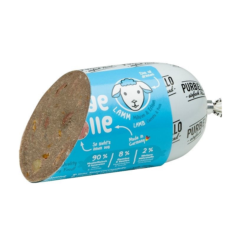 Purbello Jagnjetina s korenčkom in grahom 200g