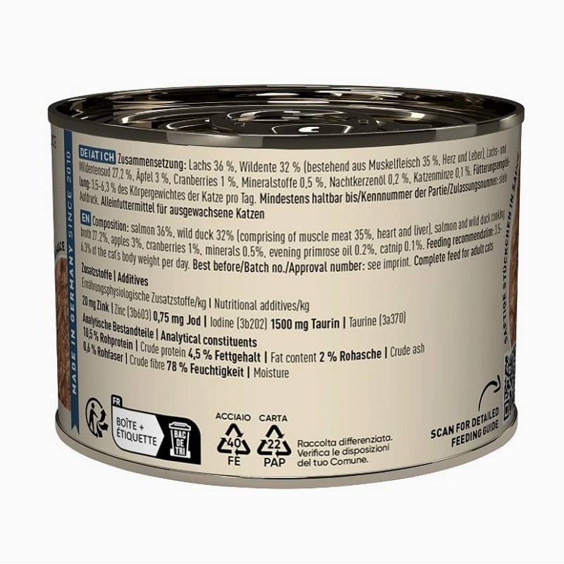 Catz Finefood Ragout no.605 Losos in divja raca 180g