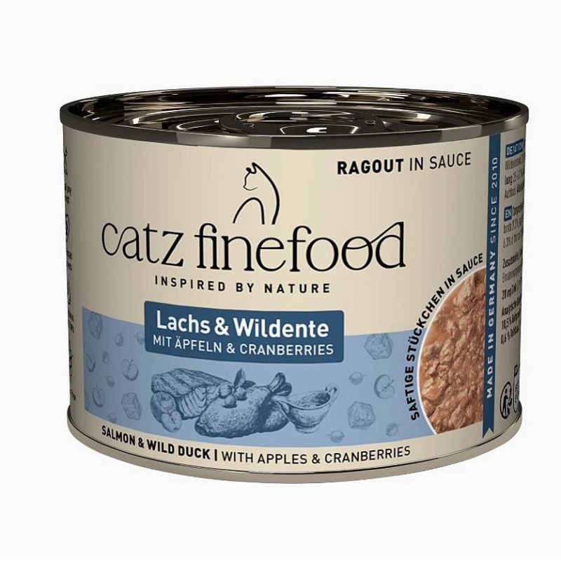 Catz Finefood Ragout no.605 Losos in divja raca 180g
