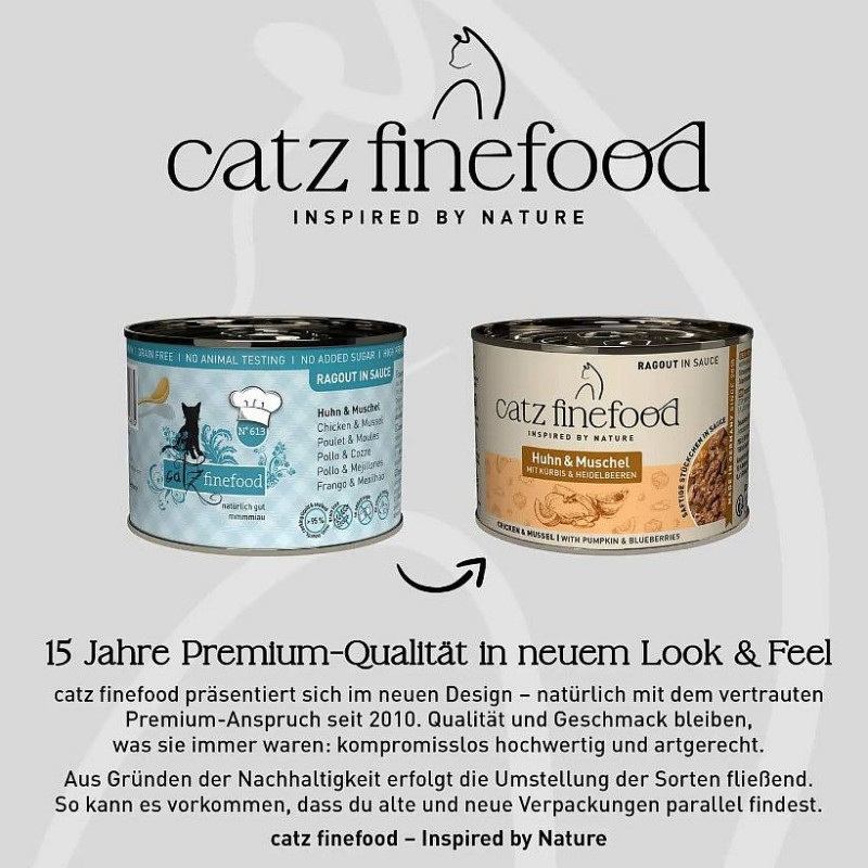 Catz Finefood Ragout no.613 Piščanec in školjke 180g