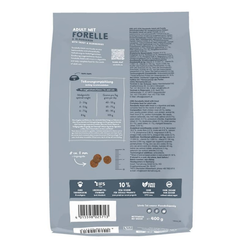 Sanabelle briketi Adult Postrv