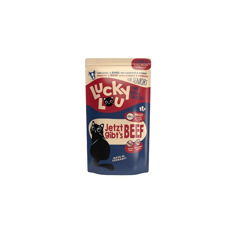 Lucky Lou Senior Perutnina in govedina 125g