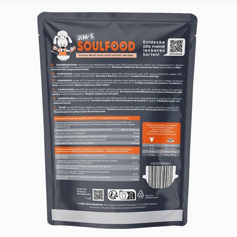 Lucky Jim Soulfood Piščančji kari 300g