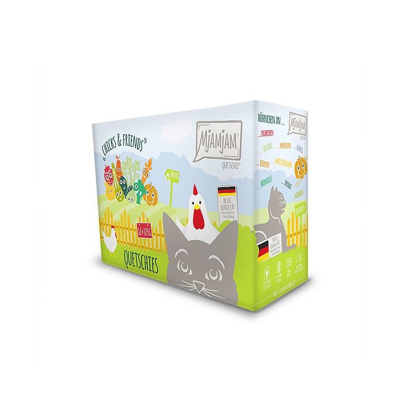 Mjamjam Chicks & Friends Quetschie-Box 12x125g