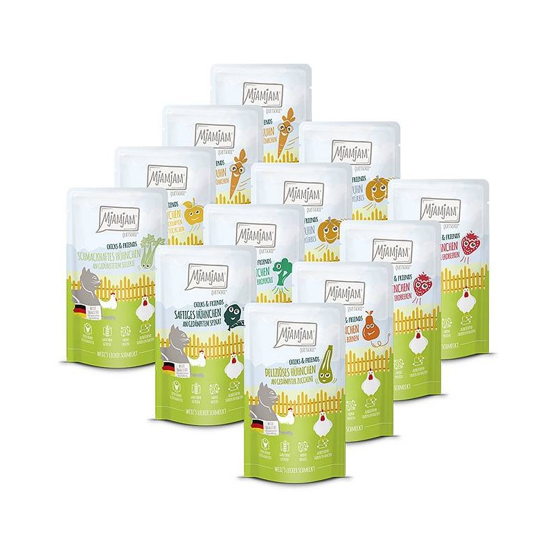 Mjamjam Chicks & Friends Quetschie-Box 12x125g